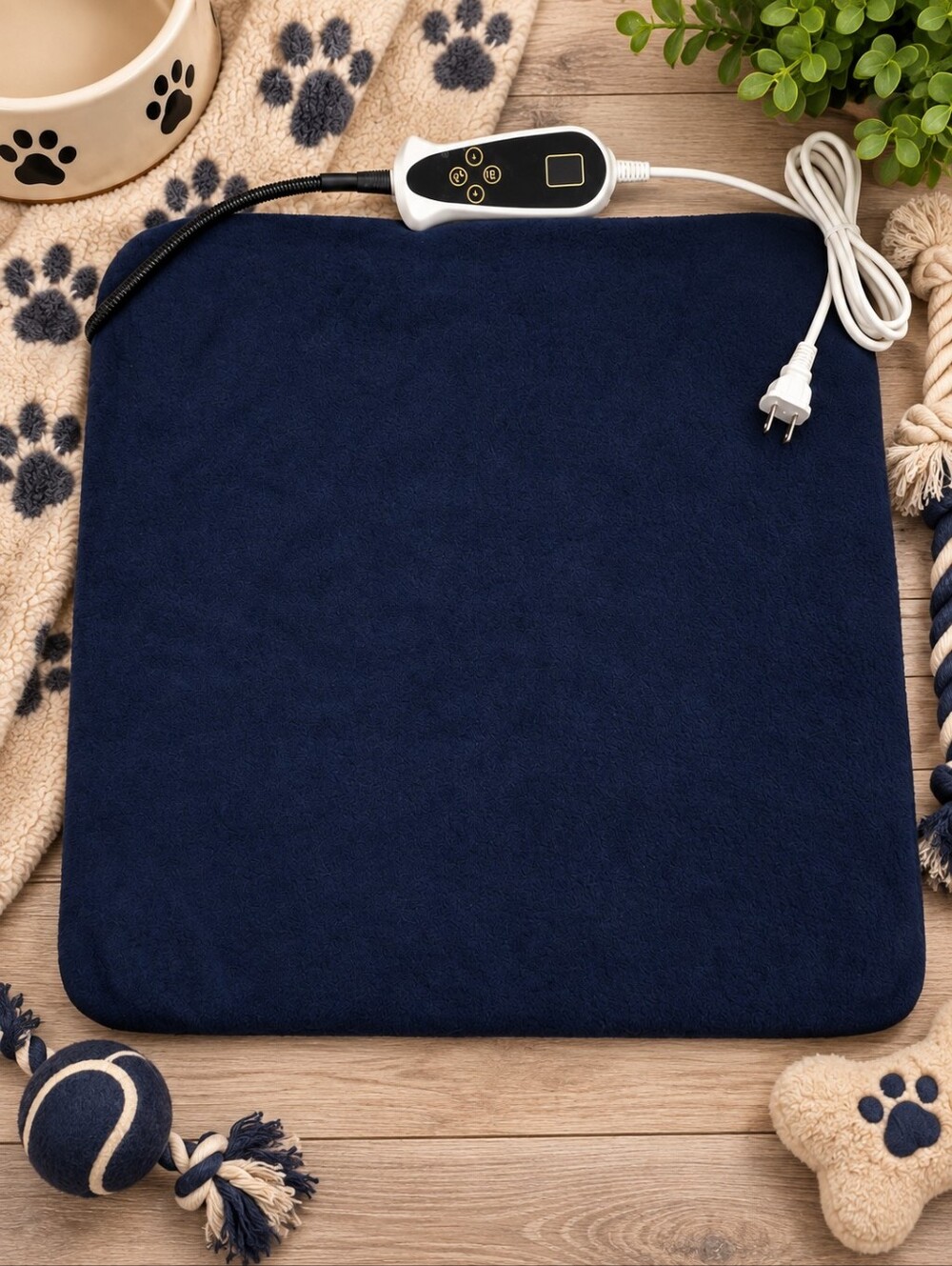 🕯NWOT Electric Pet Heating Pad 18x18 Adjustable Temperature Timer Dog Cat